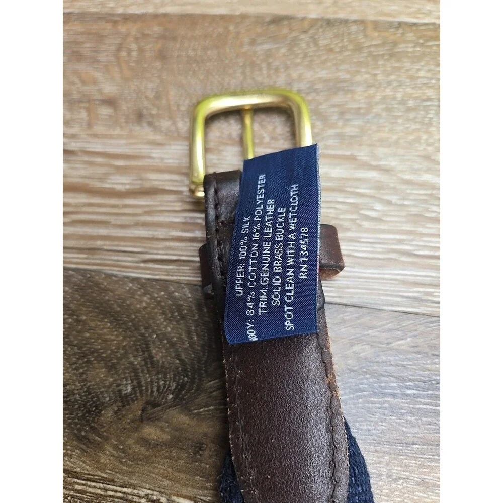 Vineyard Vines Whale Canvas Ribbon Belt Youth Kids Size 26 Pre-Teen Teen Child